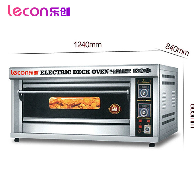 乐创(lecon)二层二盘商用烤箱两层大容量电烤箱蛋糕面包披萨蛋挞大烤炉烘炉 一层二盘电烤箱